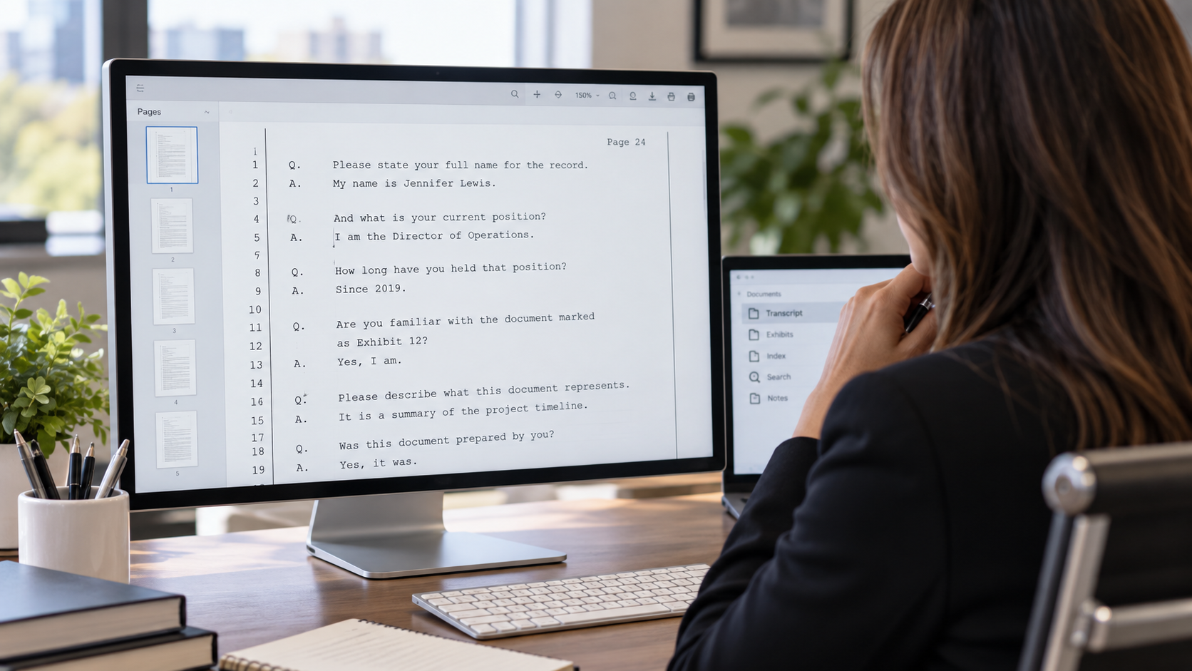 Reading a Legal Transcript: Understanding What Appears on the Page