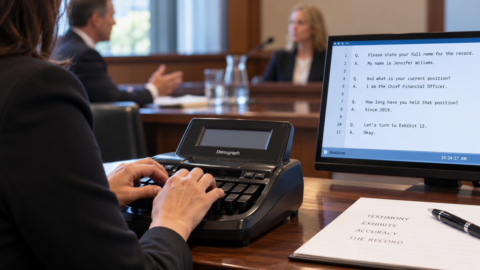 From Stenotype to Screen: How Realtime Court Reporting Works