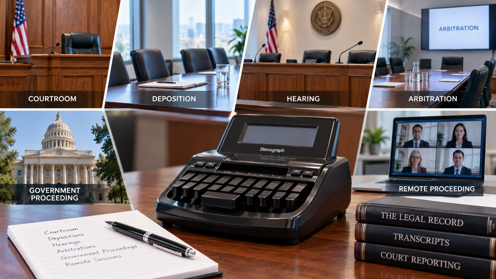 Where Court Reporting Happens Beyond the Courtroom